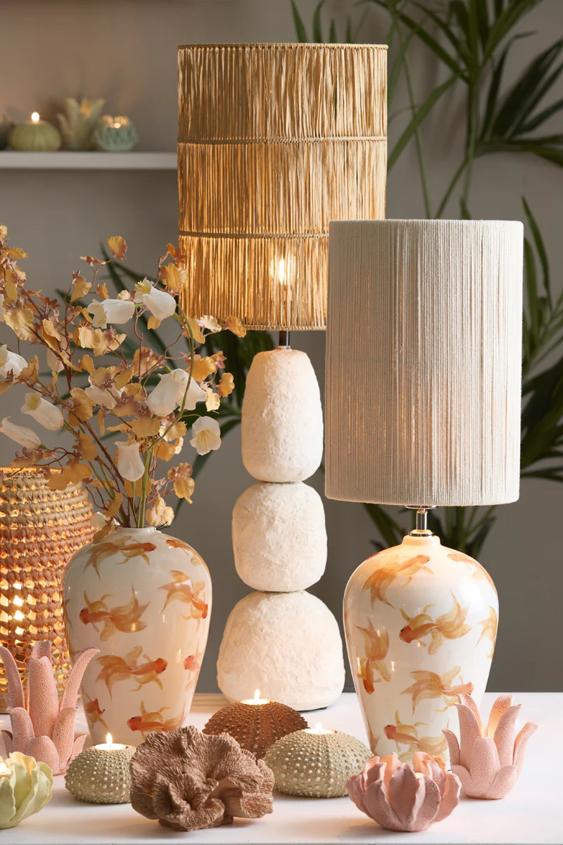 Light & Living Lampenkap Lanzano Raffia Naturel - Afbeelding 5