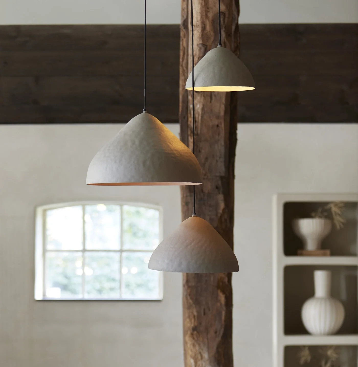 Light & Living Hanglamp Elimo Mat Lichtgrijs Ø40cm - Afbeelding 6