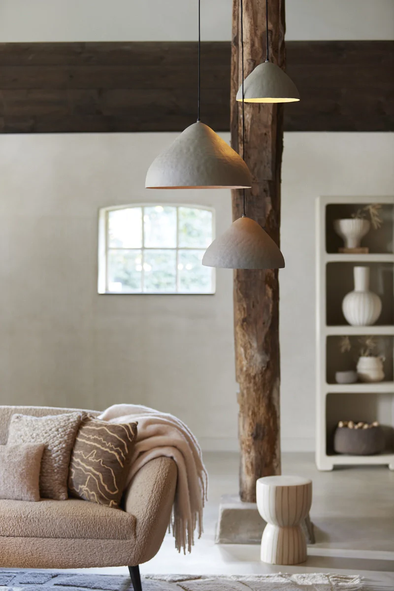 Light & Living Hanglamp Elimo Mat Lichtgrijs Ø40cm - Afbeelding 3