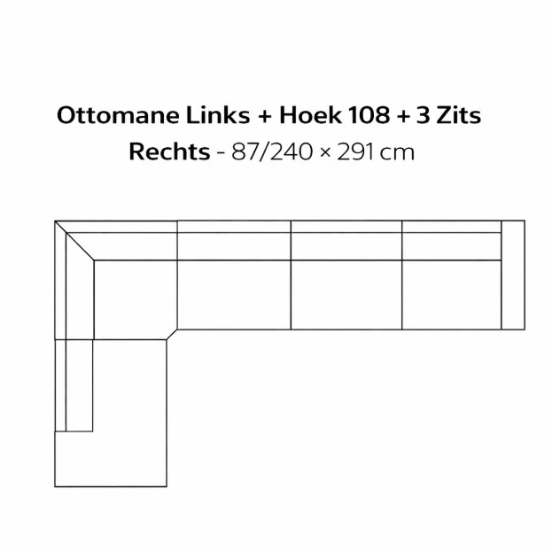 SEVN Annebeth – Modulaire Design Bank populairste opstellingen - Afbeelding 9