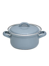 Riess – Lage pan met deksel – puur grijs – 14 cm – 0,75 ltr