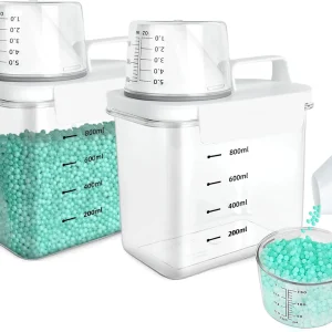 Maatbeker - Wasmiddel Dispensers - 2 stuks - Luchtdicht - 1100ml