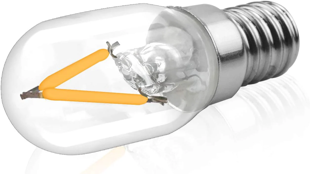 Koelkastlampen Set - E14 LED lamp 12–24V koud wit 6000K - 2W T22 buis – 2 stuks - Afbeelding 4