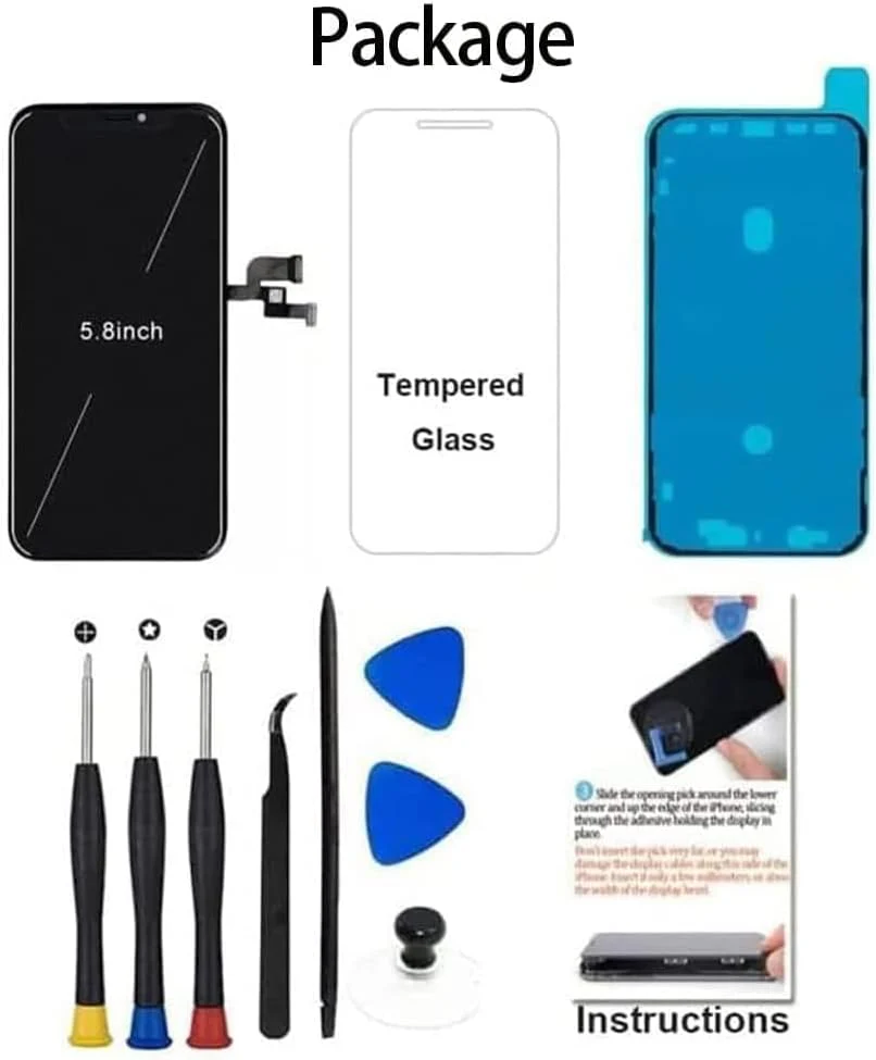 iPhone XS LCD-Display 5.8 inch – 3D touch - Complete Schermvervanging Set - Afbeelding 5