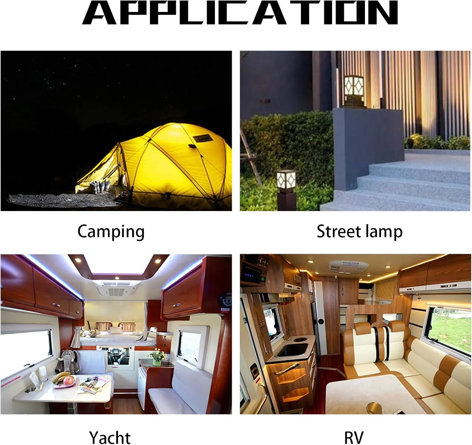 Koelkastlampen Set - E14 LED lamp 12–24V koud wit 6000K - 2W T22 buis – 2 stuks - Afbeelding 7