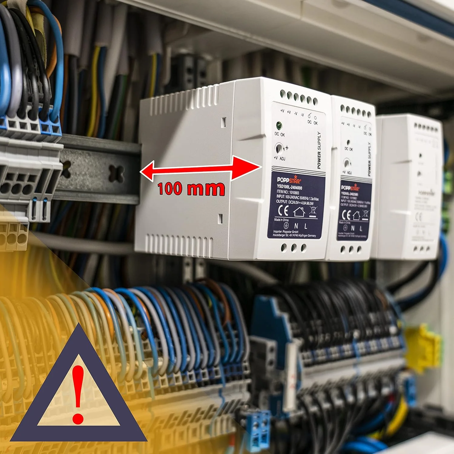 Ultra Slim 24V DIN-Rail Voeding 60W - 2,5A - Met Beveiliging - Afbeelding 7