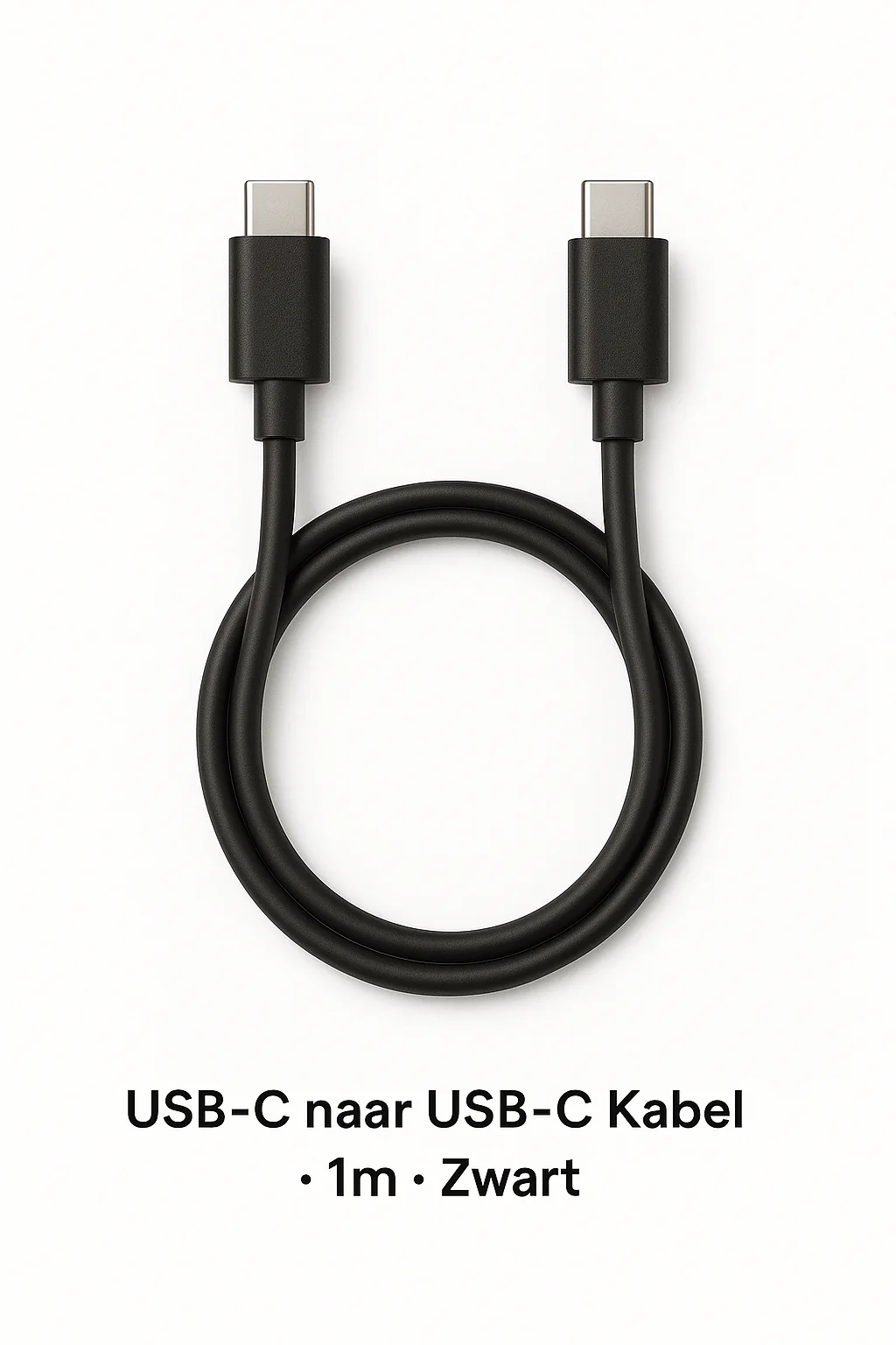 USB-C naar USB-C Kabel - Fast Charge - 1m - Zwart - Afbeelding 5