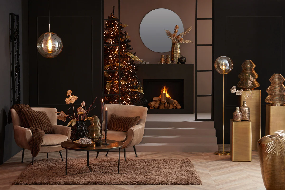 Light & Living Vloerlamp Medina Glas 160cm - Afbeelding 5