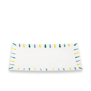 Serveerschaal rechthoek – Gevlamd Bont – 30 x 20 cm