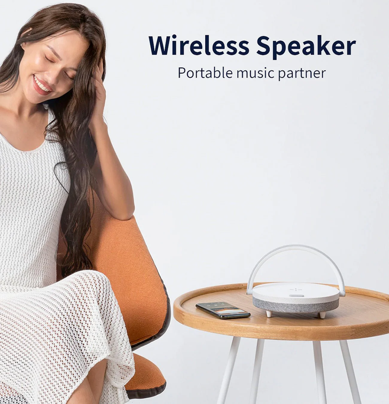 SoundGlow™ | 4-in-1 Luxe Nachtlamp met Speaker & Draadloos Opladen - Afbeelding 5