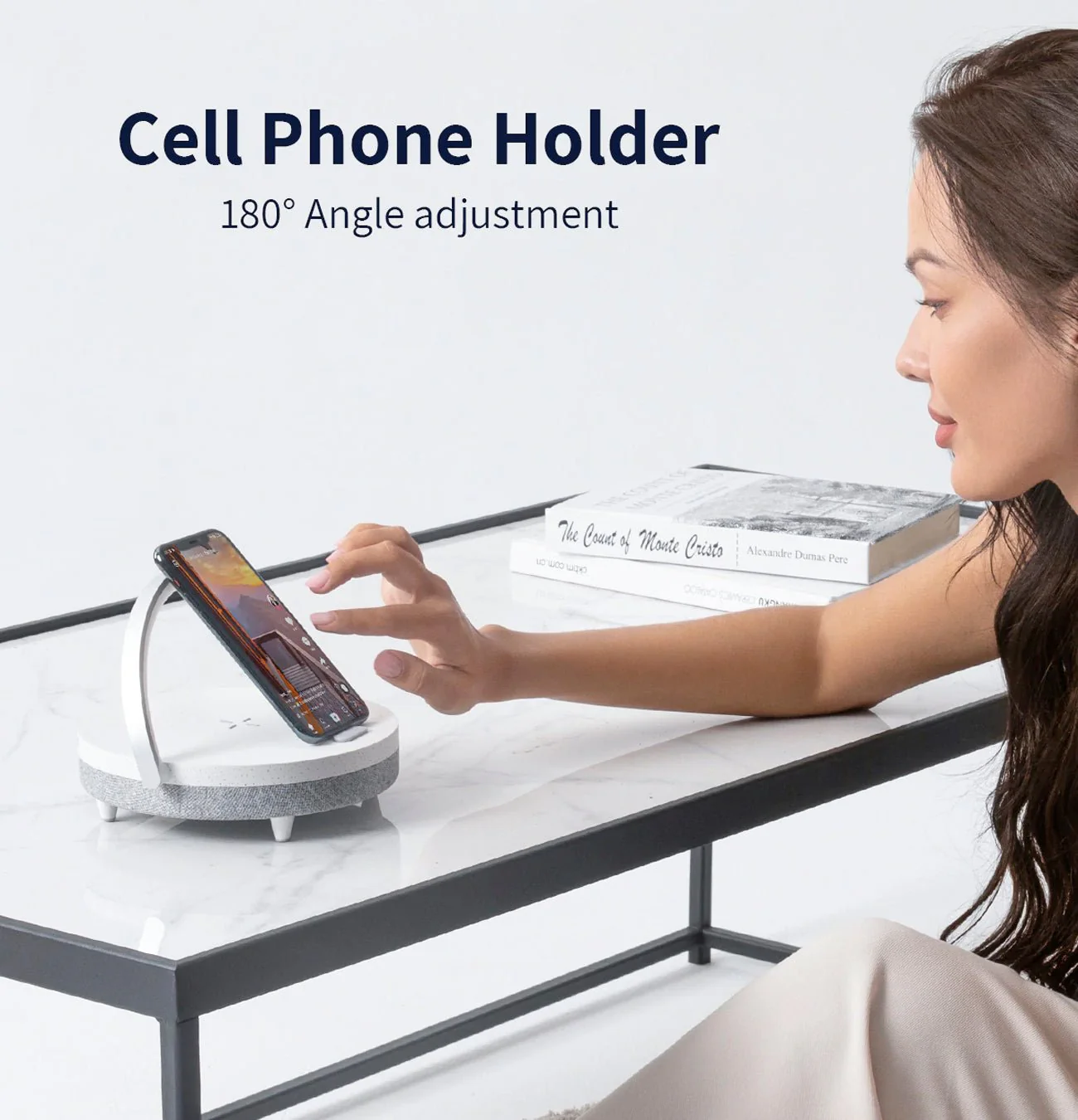 SoundGlow™ | 4-in-1 Luxe Nachtlamp met Speaker & Draadloos Opladen - Afbeelding 6