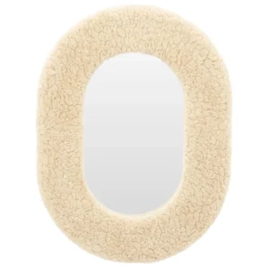 Teddy Spiegel Small – Bruin/Beige Wanddecoratie