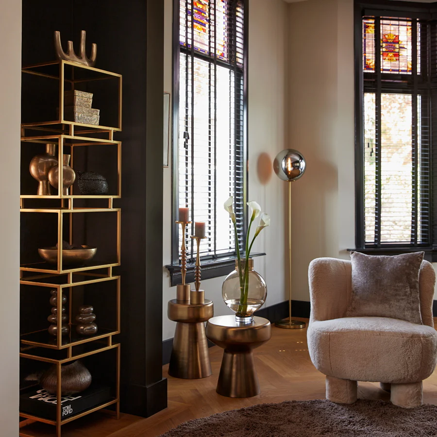 Light & Living Vloerlamp Medina Glas 160cm - Afbeelding 7