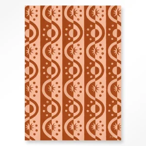 Moon BlockPrint - Moderne Wanddecoratie | Artprint, Glass Art & Wandkleed