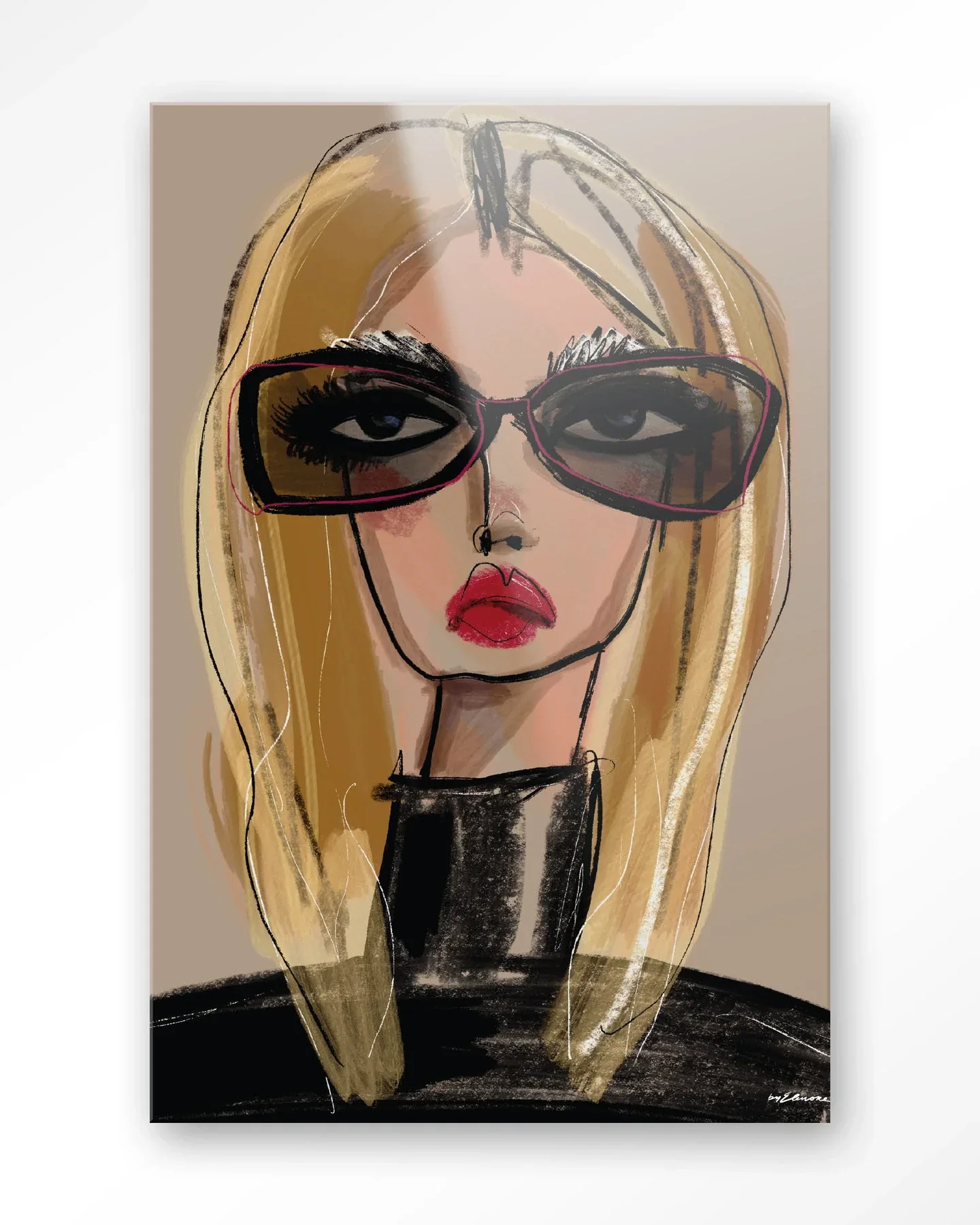 She Knows - Moderne Wanddecoratie | Artprint, Glass Art & Wandkleed - Afbeelding 5