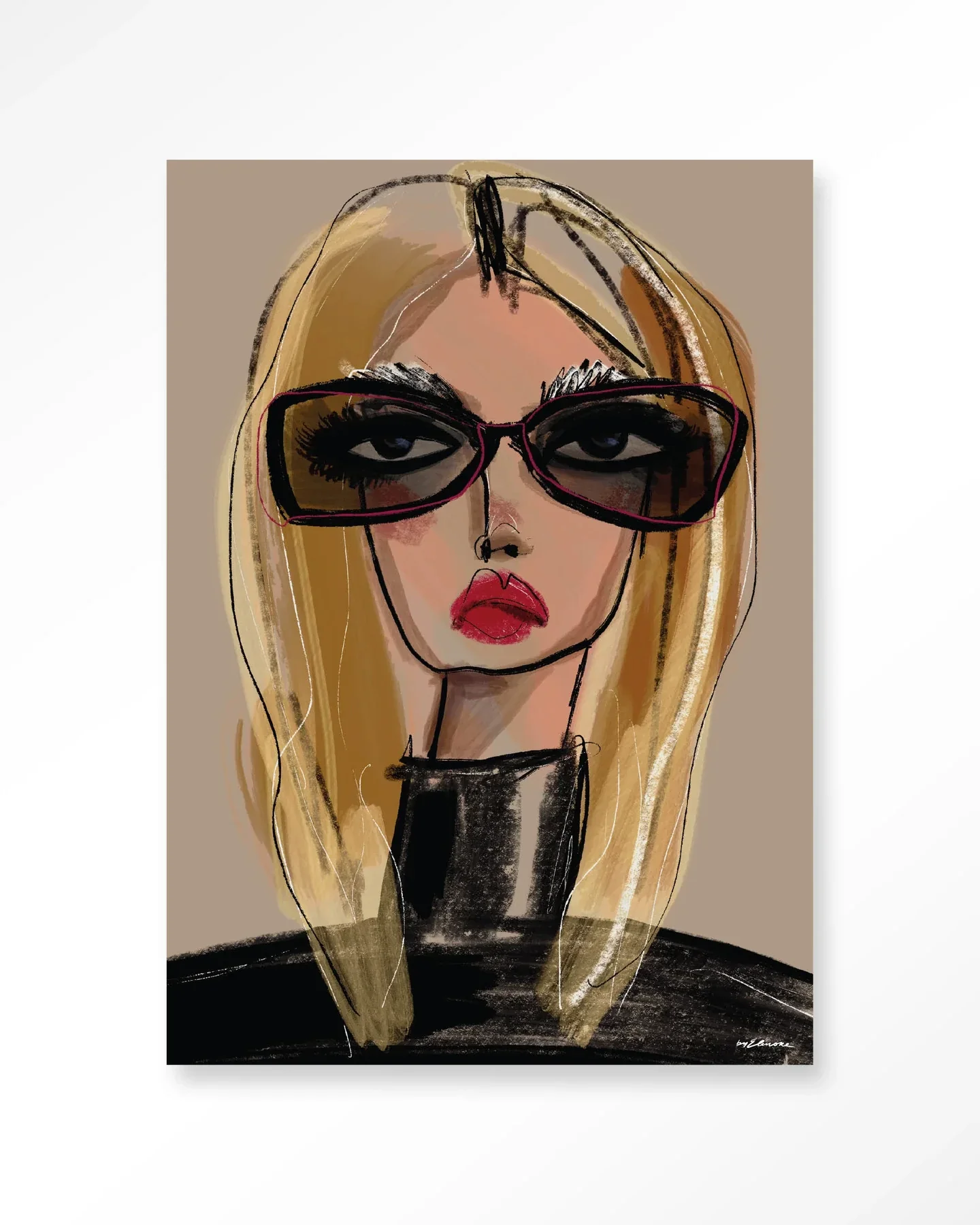 She Knows - Moderne Wanddecoratie | Artprint, Glass Art & Wandkleed - Afbeelding 2