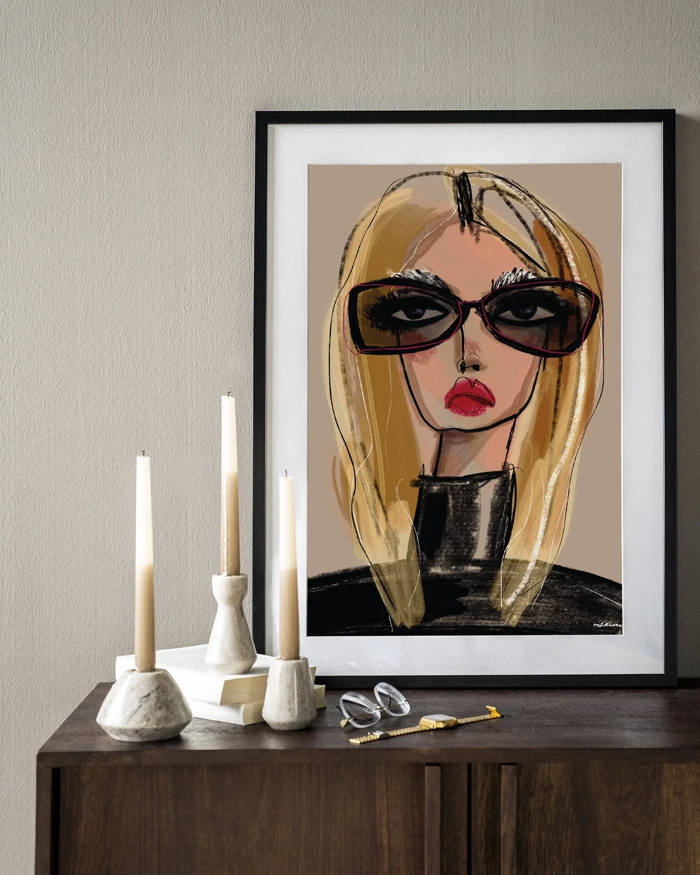 She Knows - Moderne Wanddecoratie | Artprint, Glass Art & Wandkleed - Afbeelding 3