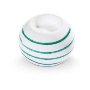 Waxinehouder – Gevlamd groen – 8,5 cm