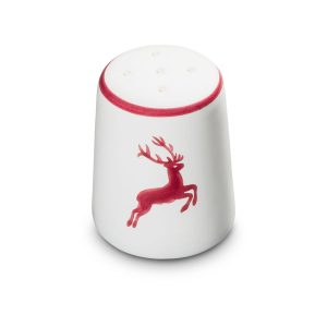 Zoutstrooier – Hert bordeauxrood – 7 cm